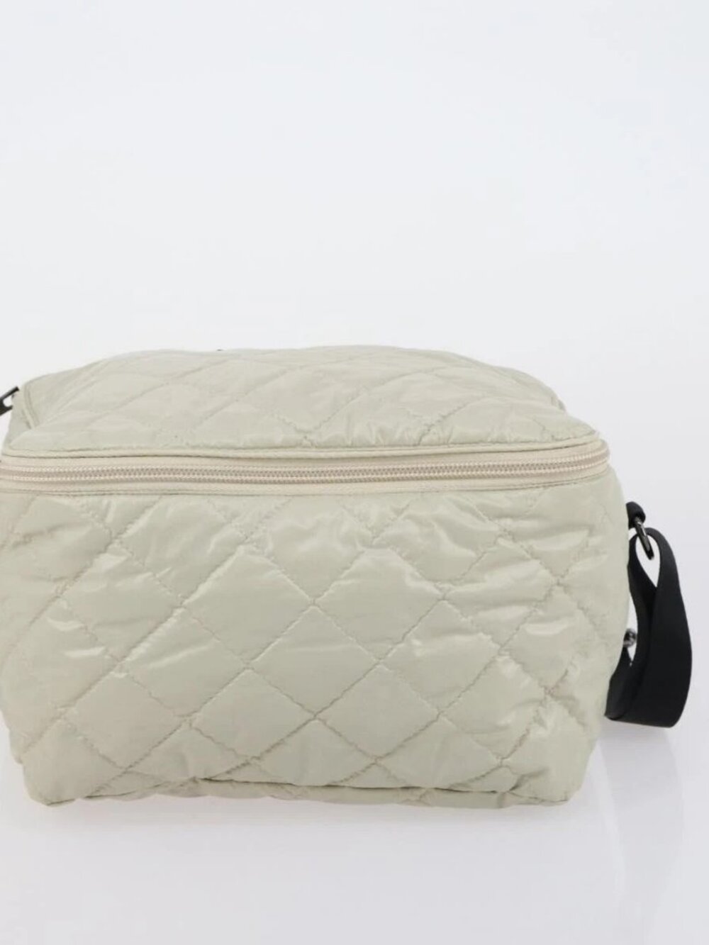 BURBERRY Jimmy Choo Shoulder Bag Nylon Leather 2 Set Beige Ivory Auth BA8473 - Picture 8 of 16